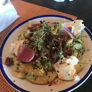 Peach  Burrata