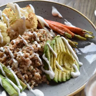 Vegetarian, Vegan + Gluten Free Options Available