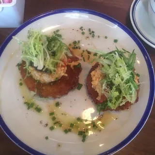 Fried Green Tomatoes  Lime Yogurt