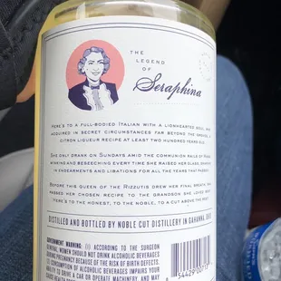 Back of the bottle