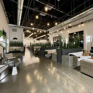 the inside of the building