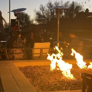 Fire and live music