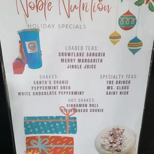 Trying the new holiday flavors.