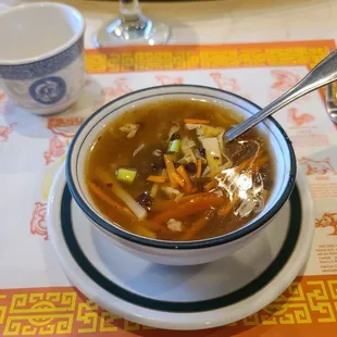 Hot and sour (spicy) soup