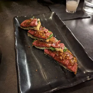 Duck Breast Crostini