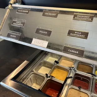 Dressings for salad bar