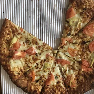 Margherita thin crust.