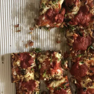 The Works. Deep dish crust.