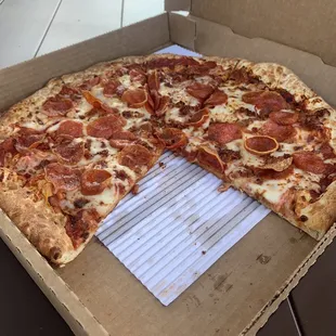 Bacon the Double Pepperoni Pizza