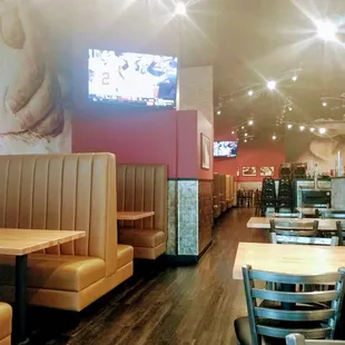 Part of the dining area of the McCordsville Noble Roman's.