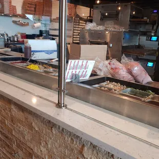 the kitchen