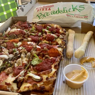 Supreme on Sicilian crust