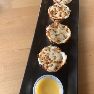 4 Sicilian Pizza Sliders with garlic butter!