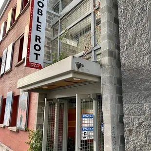 Street Entrance to the building for Noble Rot