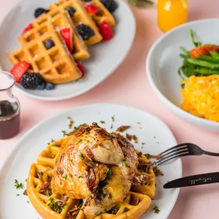 food, waffles