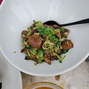 Mushroom & Shaved Brussels