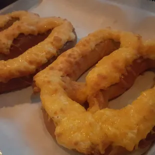 Crab pretzels