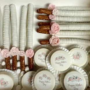 Beautiful , simple Mother's Day treats