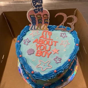 SpongeBob: Boys Who Cry Custom Cake