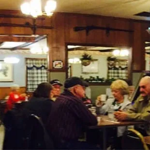 A gun for every customer hanging on the wall loaded, just in case!