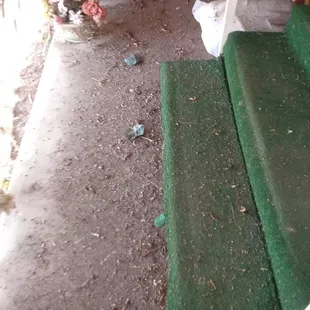 Park created dust storm.  My front porch.