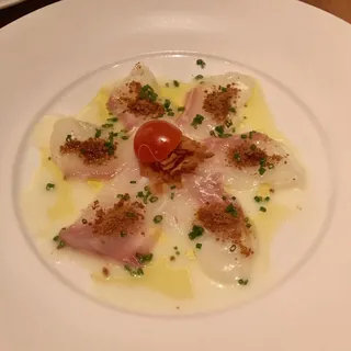 Whitefish Sashimi with Dry Miso Cold