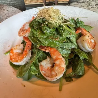 Spinach Salad with Grilled Shrimp Cold