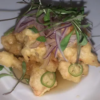 King Crab Tempura Amazu Ponzu Hot