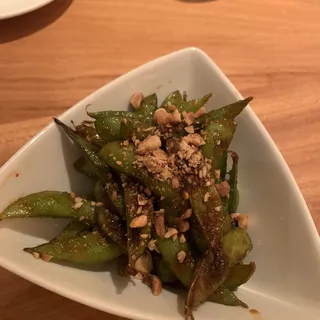Spicy Edamame with Roasted Hazelnuts