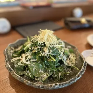 Spinach and Leek salad