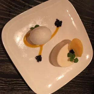 Mango passionfruit dessert