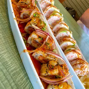 Scallop Ceviche Roll! (Front) Instagram: @diningwithkels