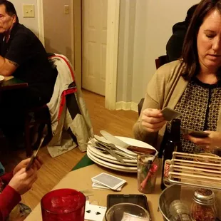 Put the tablets down and play cards