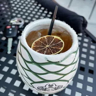 Grabbing a quick drink and appetizer