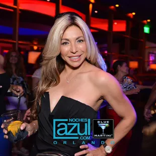 a woman at a party
