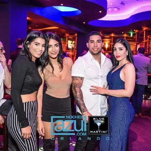 a group of people at a party