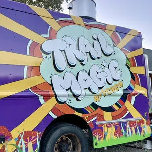 a colorful food truck