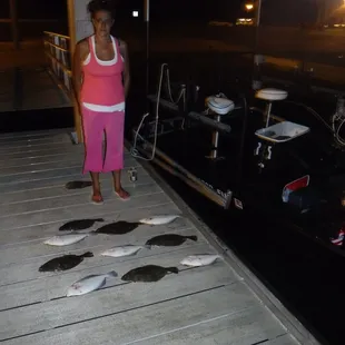 Flounder gigging fishing guide Nocturnal Assault Flounder Charters Aransas Pass Tx  fun fishing trip