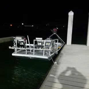 New 2017 custom built flounder gigging boat. Ready to slay the flounder in water of Rockport and Port Aransas