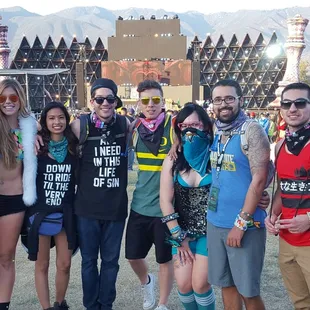 Main stage with the rave fam