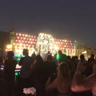 View of the stages from the VIP area (Kaskade set was here)
