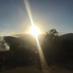 Sunset over the mountains