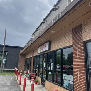 In a small shopping center
