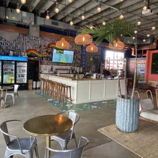 Bar Area, no charging stations.