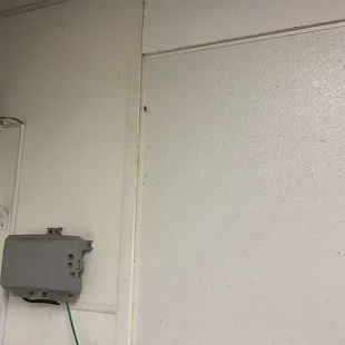 Zoom in to see Roaches right over the prep area where all the veggies are cut  Disgusting