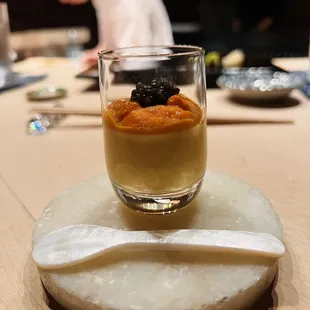 Chawanmushi with Hokkaido uni and caviar