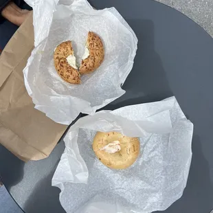 Jalapeño Bagel with Flavored cream cheese