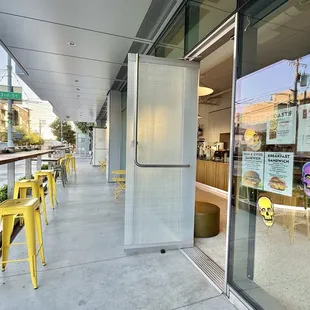 Outside seating