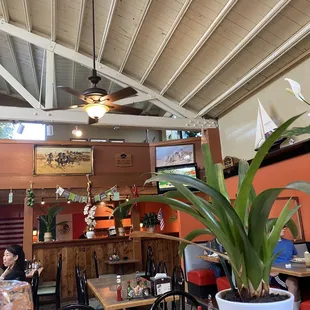 the interior of the restaurant