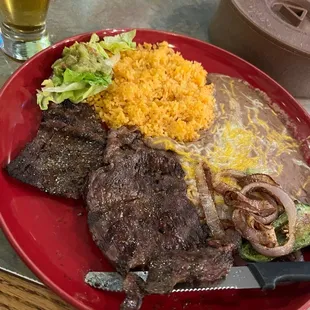 Delicious meal! I ordered the Carne Asada meal!